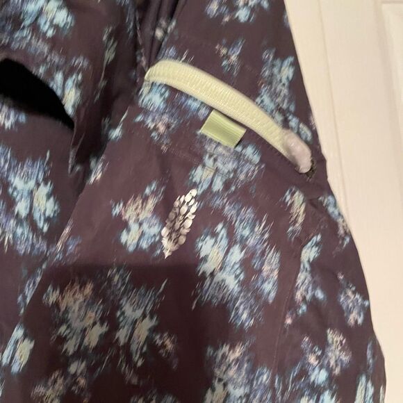 Free People Movement floral  windbreaker with hood jacket and pants set size L - Picture 7 of 13